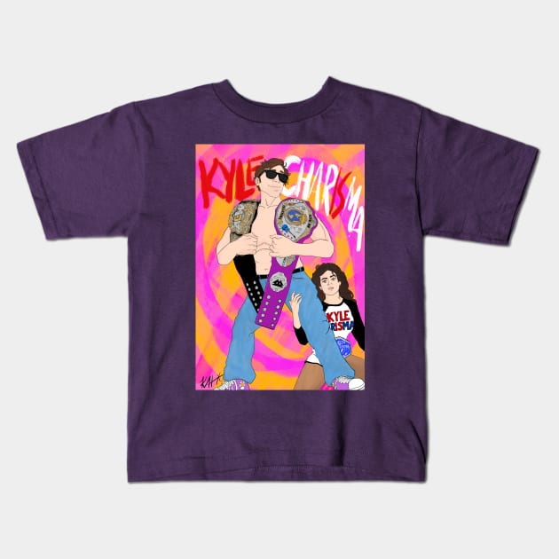 King of Charisma Kids T-Shirt by TheReverendDude